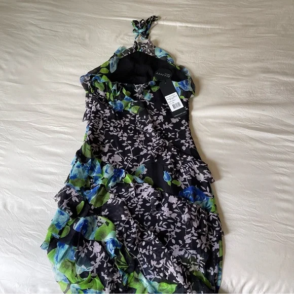 Brand New- Elliatt Briony Asymmetrical Maxi Dress in Black Floral 🦋 Dresses